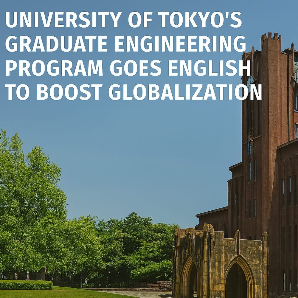 University of Tokyo’s Graduate Engineering Program Goes English to Boost Globalization