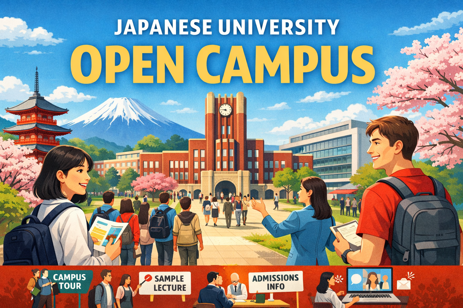 Japanese university open campus event for international students