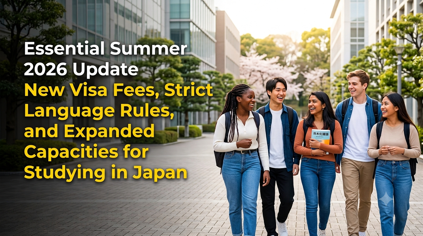 Essential Summer 2026 Update: New Visa Fees, Strict Language Rules, and Expanded Capacities for Studying in Japan